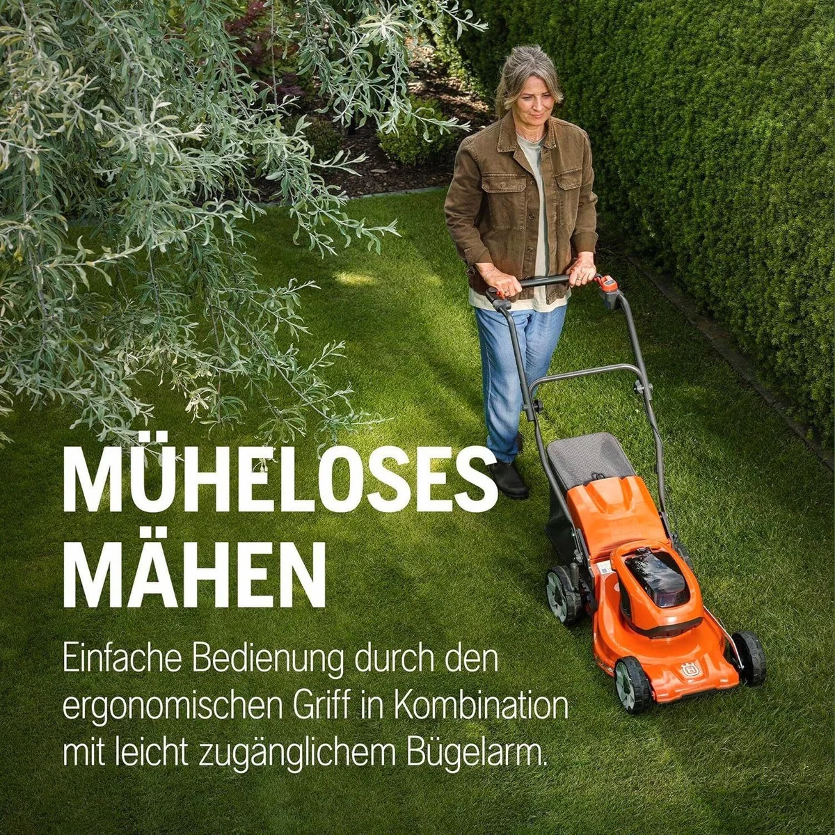 Husqvarna LC 137i Akku-Rasenmäher, 37 cm Schnittbreite, kompakt und leicht — ideal für kleine Gärten bis 300 m² 5