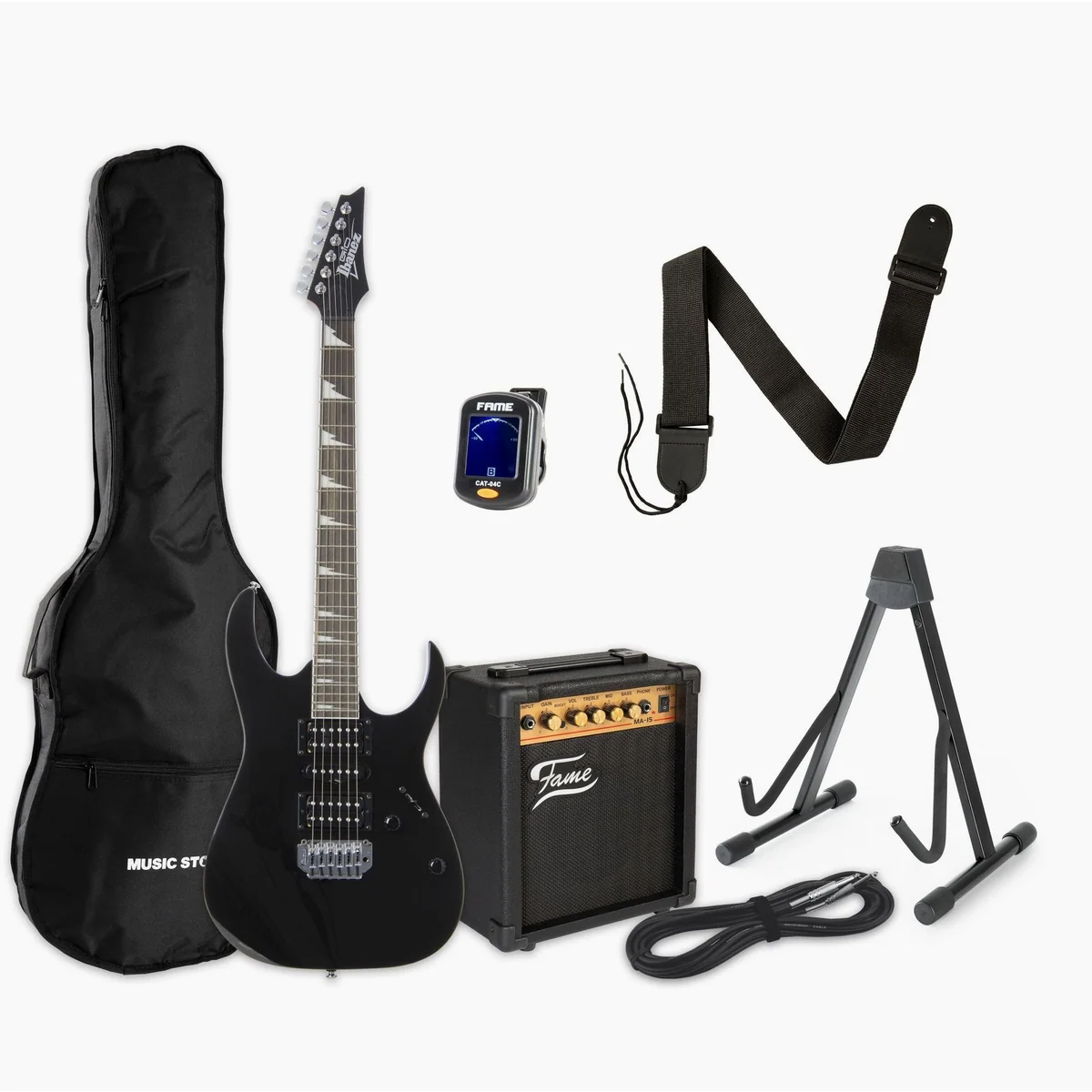 Ibanez Gio GRG170DX-BKN E-Gitarre, vielseitig, robust, anfängerfreundlich