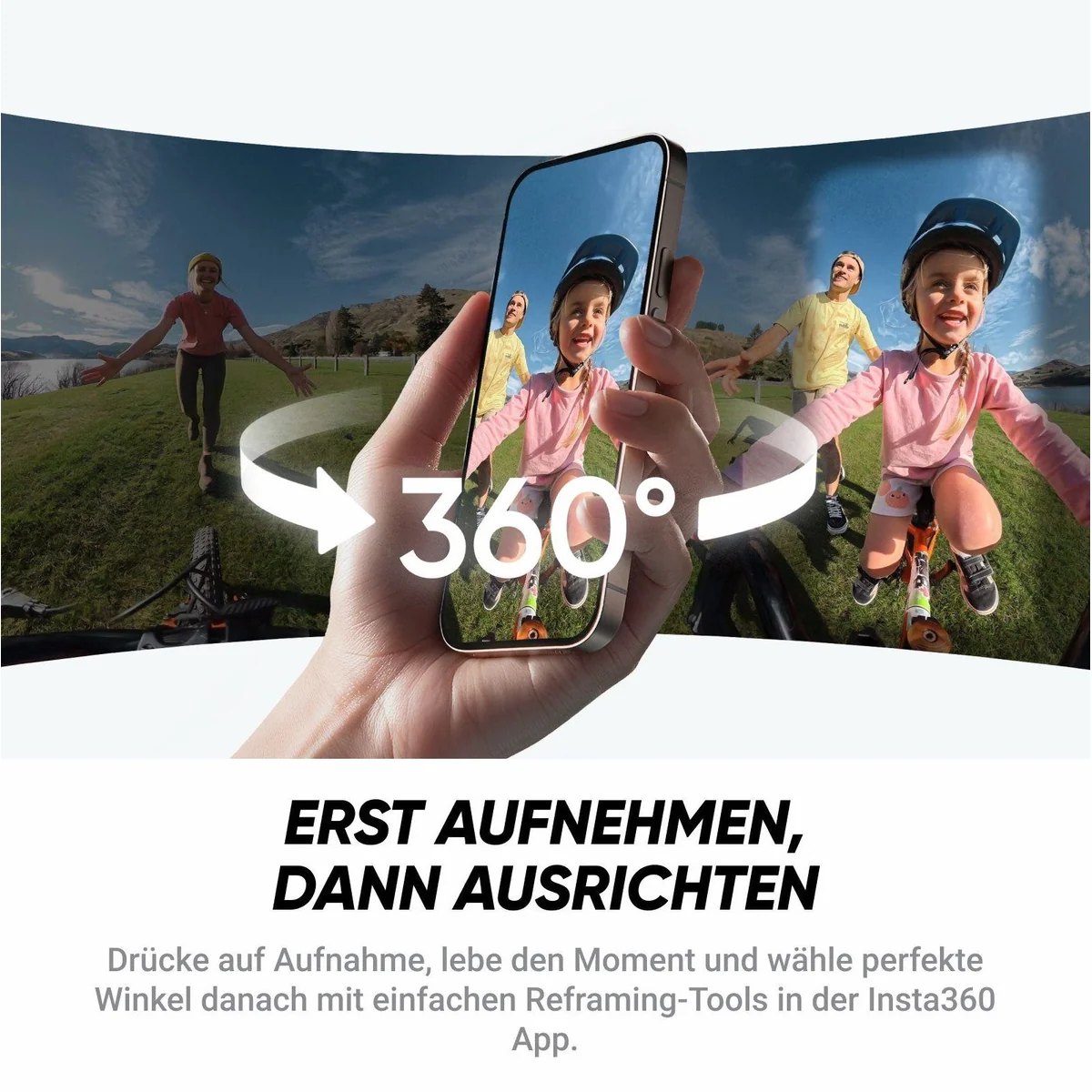 Insta360 X4 Air, 8K Auflösung, 360°-Perspektive, KI-gestützte App — max. 150 Zeichen 2