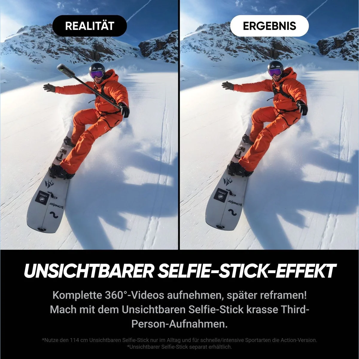 Insta360 X5 Action Cam, 8K Auflösung, wasserdicht, KI-Stabilisierung 3