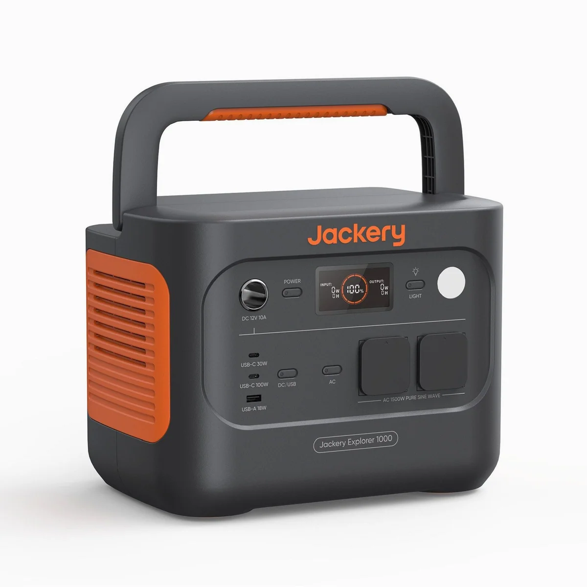 Jackery Explorer 1000 v2 Tragbare Powerstation, 1070Wh LiFePO4, 1500W AC Leistung, 1 Std. Schnellladung