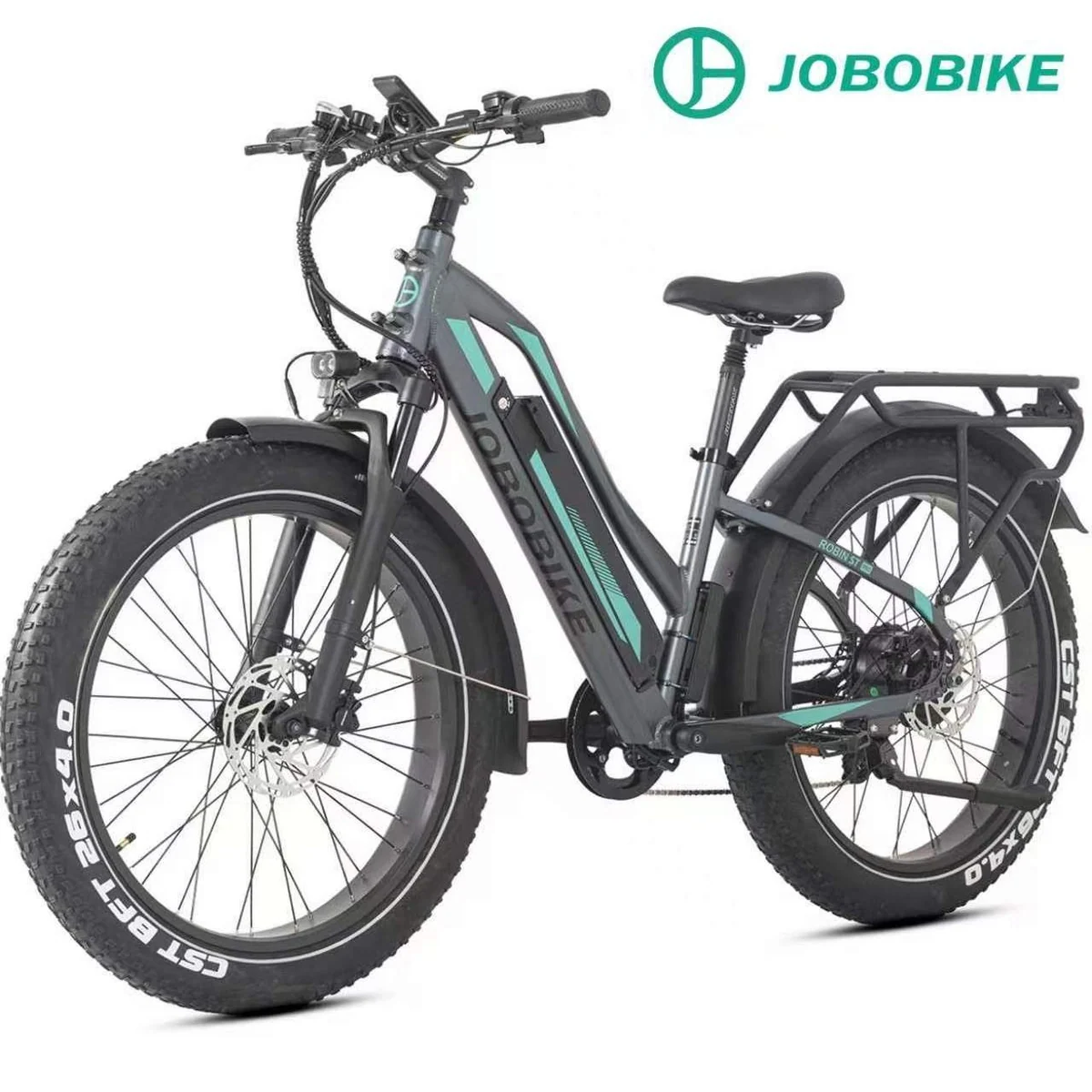 JOBOBIKE E-Bike Mountainbike 26x4 Zoll, leistungsstarker Akku, vielseitige Einsatzmöglichkeiten