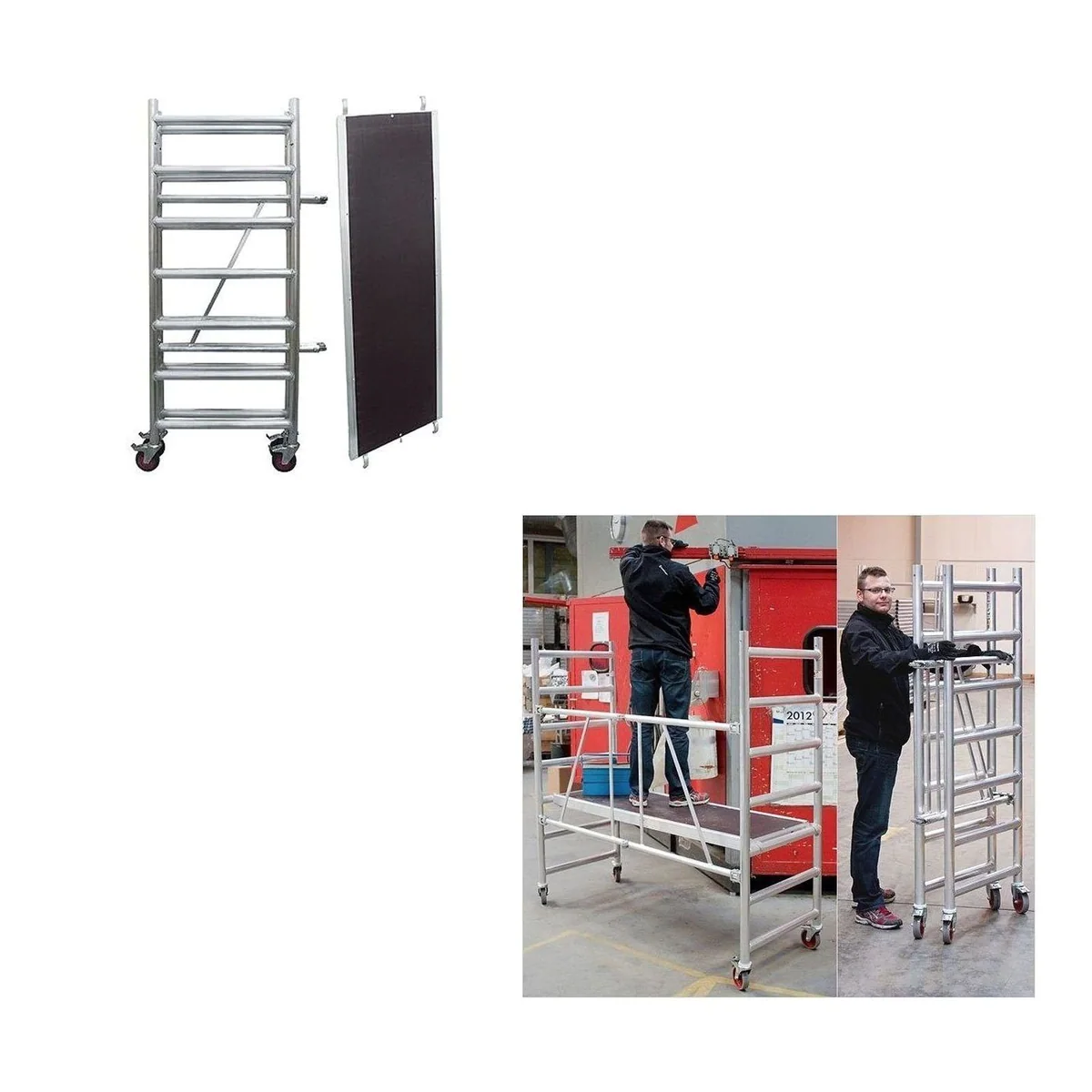 Jumbo Aluminium-Gerüst 178SK, klappbar, belastbar bis 200 kg/m² 2