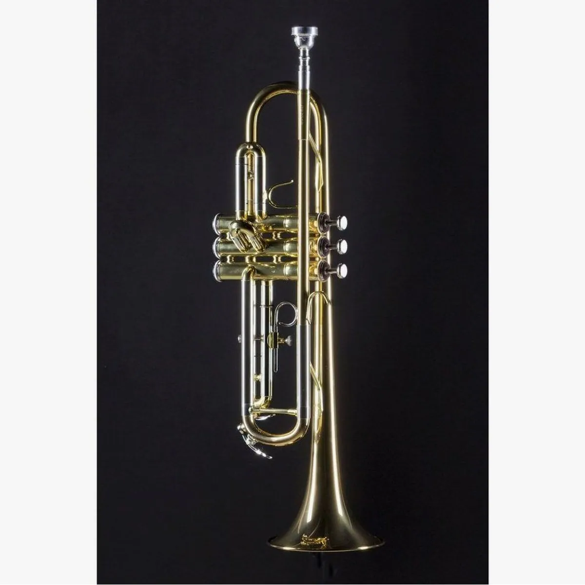 Jupiter JTR700 RQ Trompete, Goldmessing, verstellbarer Fingerring, Neusilber Außenzüge 3