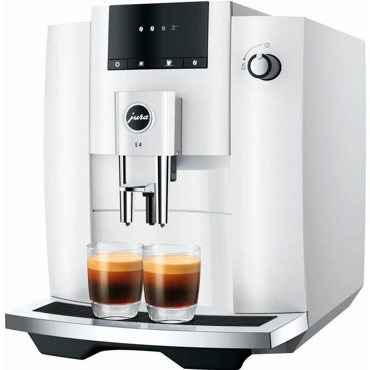 JURA E4 Kaffeevollautomat, professioneller Aromamahlwerk, 3D Brühprozess