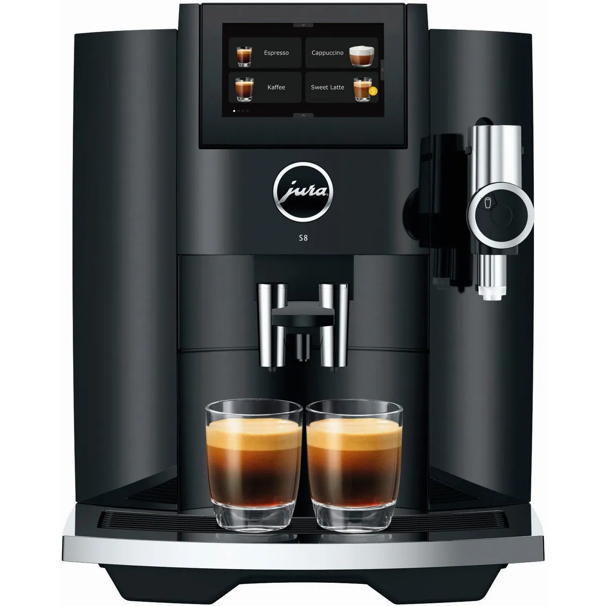 JURA S8 Kaffeevollautomat, elegantes Design, 27 Kaffeespezialitäten, Touchscreen 3