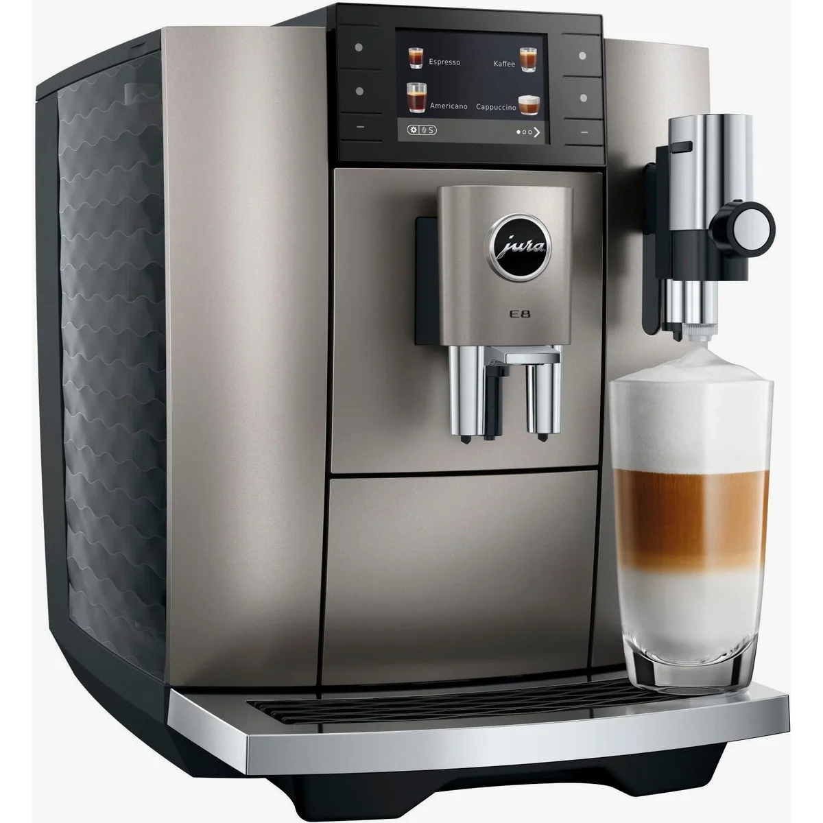 JURA E8 Kaffeevollautomat Midnight Silver, 27 Spezialitäten, WiFi, Hot & Light Brew 3