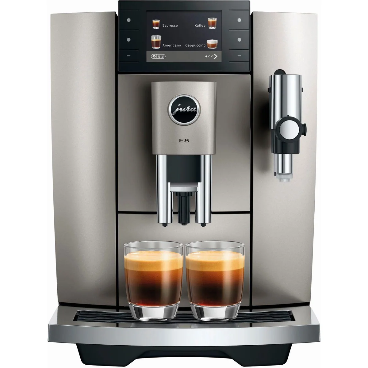 JURA E8 Kaffeevollautomat Midnight Silver, 27 Spezialitäten, WiFi, Hot & Light Brew 4