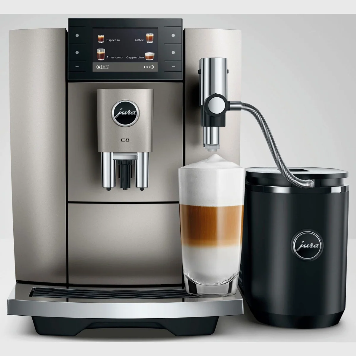 JURA E8 Kaffeevollautomat Midnight Silver, 27 Spezialitäten, WiFi, Hot & Light Brew 5