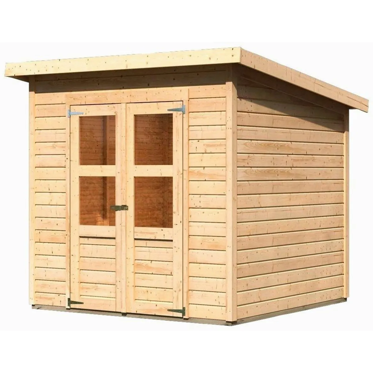 Karibu Gartenhaus Baggersee 3, 14 mm starke Wände, praktische Tür — 4,39 qm 2