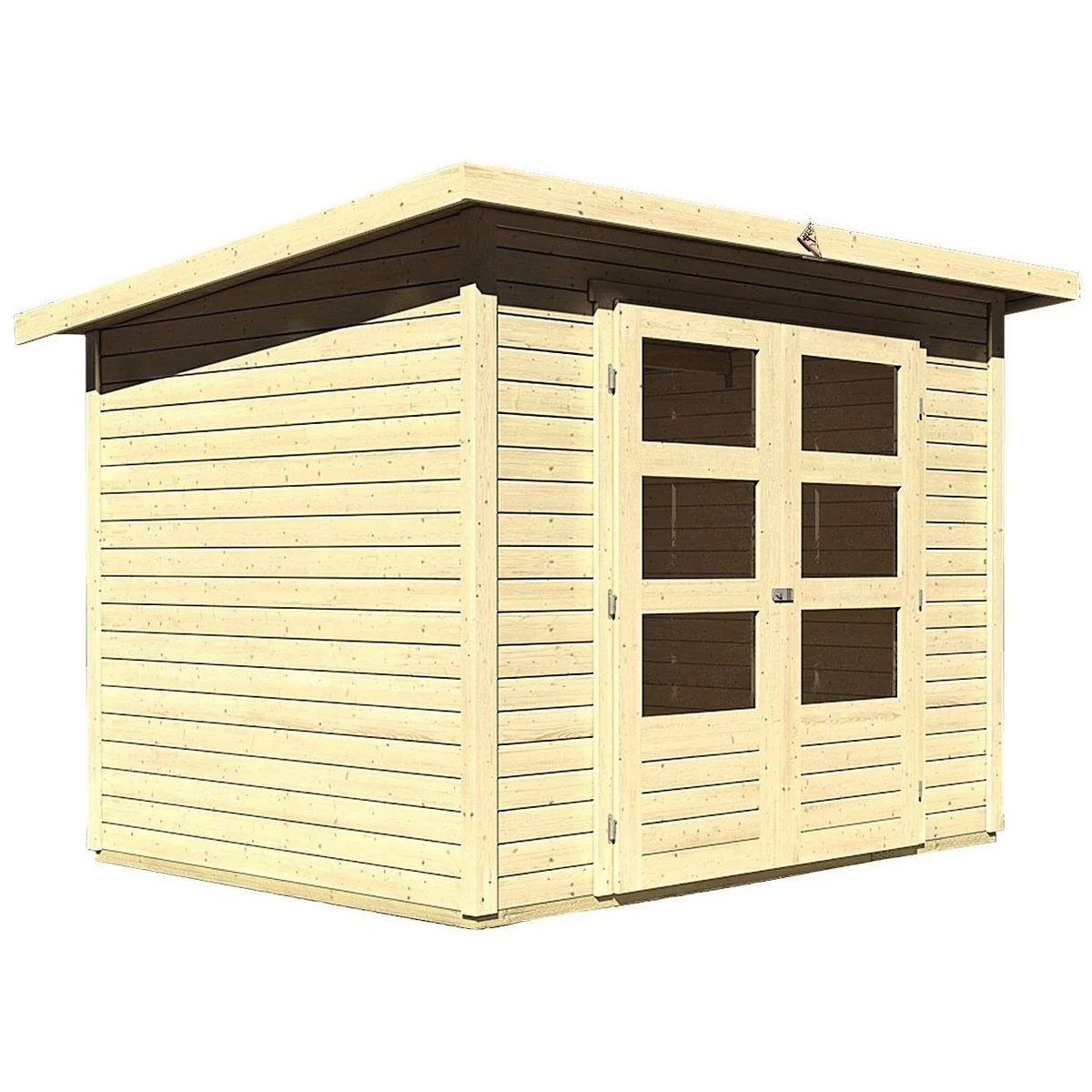 Karibu Gartenhaus Stockach 3, 282x210 cm, naturbelassen, Made in Germany 2