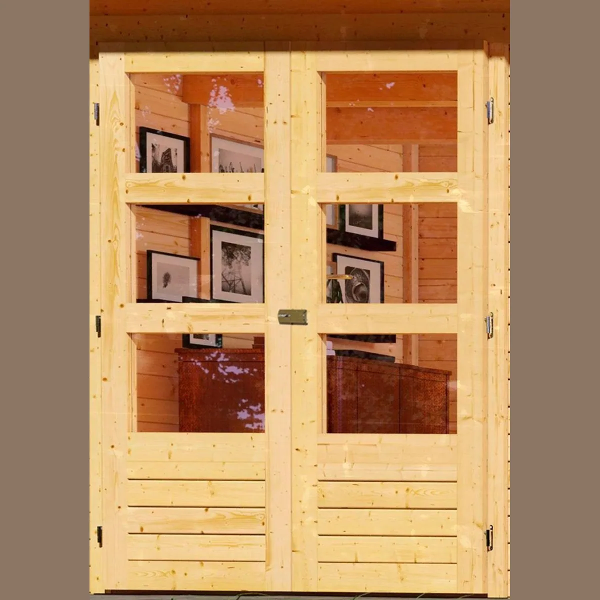 Karibu Gartenhaus Stockach 3, 282x210 cm, naturbelassen, Made in Germany 3