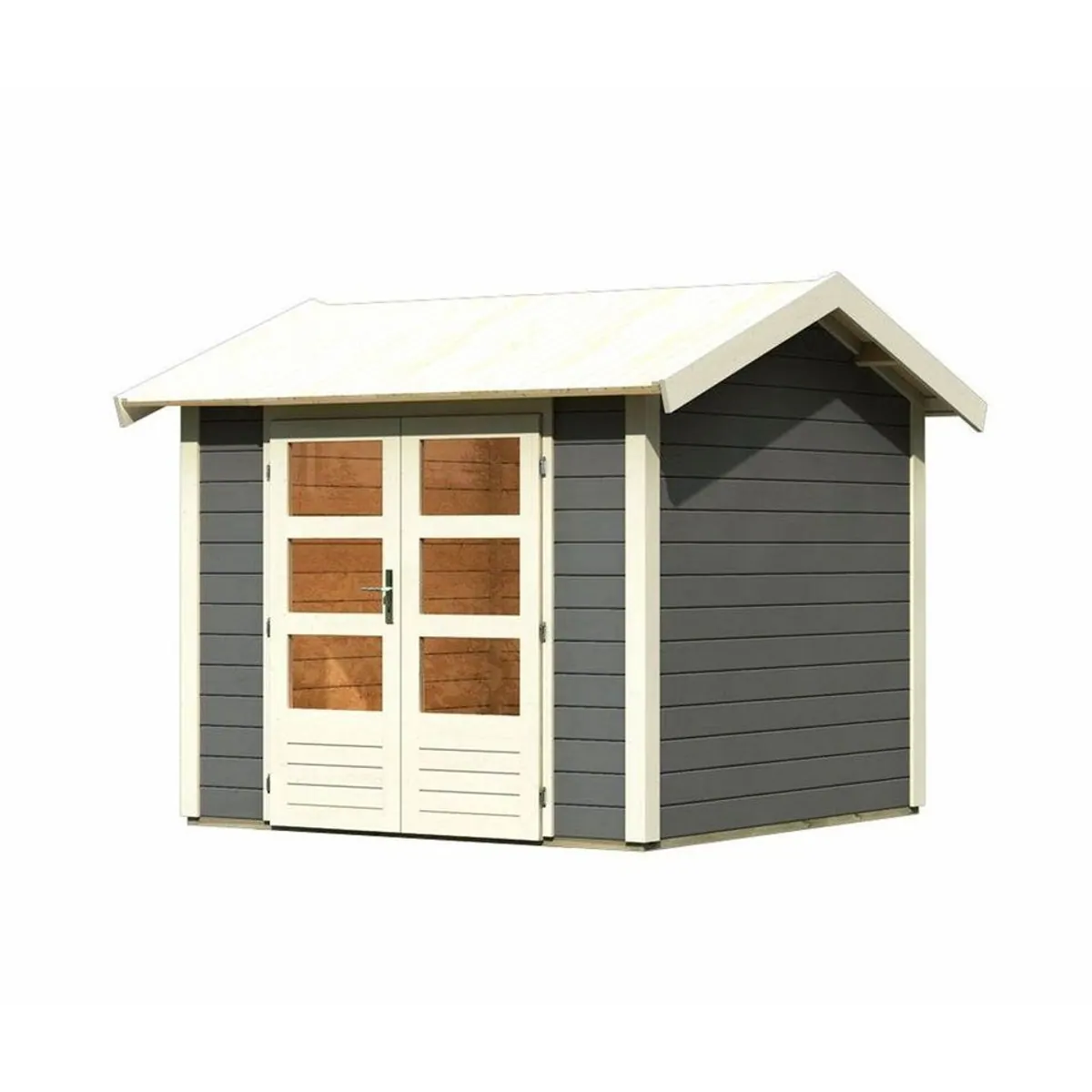 Karibu Gartenhaus Theres, 28 mm, 270 x 270 cm, stabil und geräumig 3