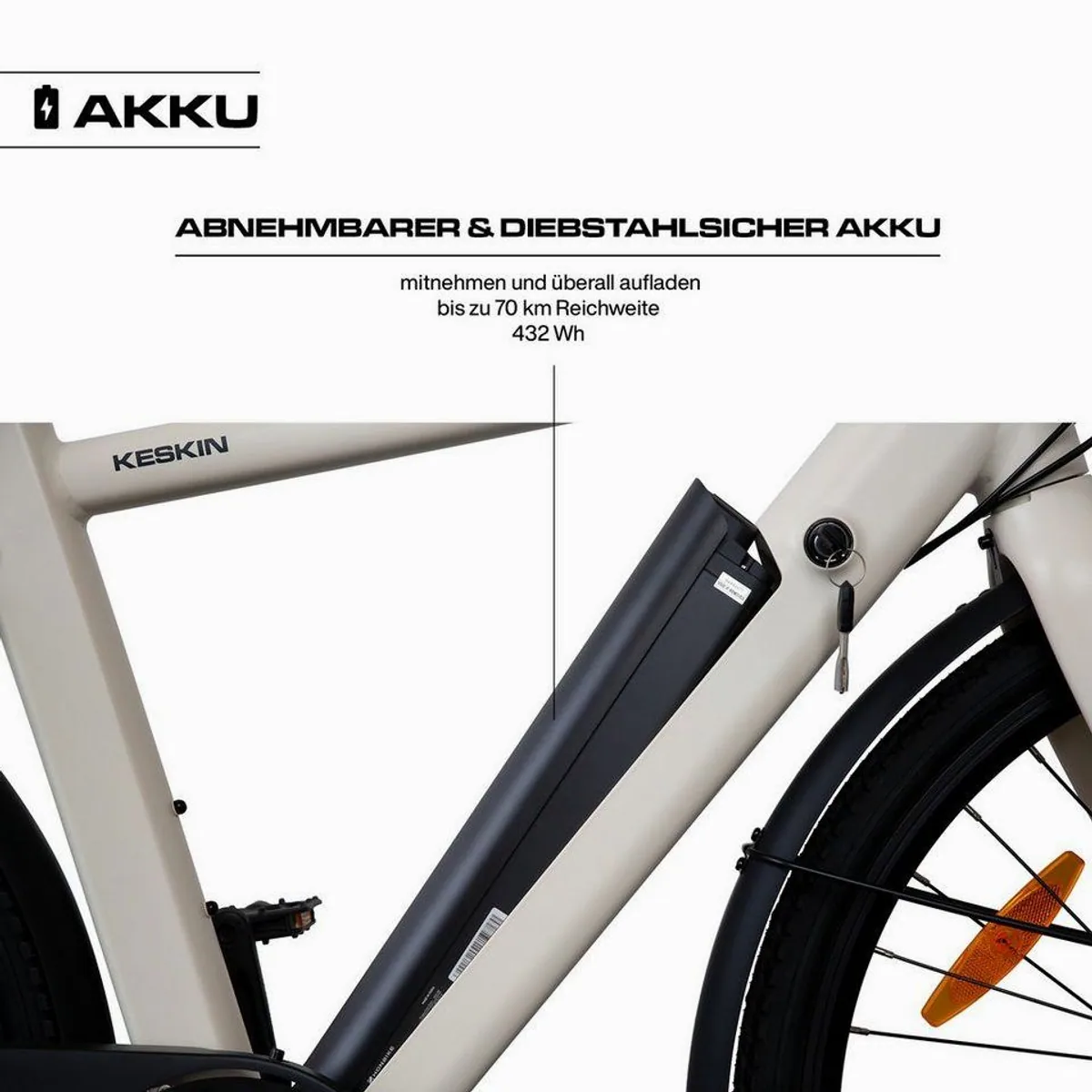 Keskin cBike1 E-Bike, 432 Wh Akku, 8-Gang Shimano, Drehmomentsensor 4