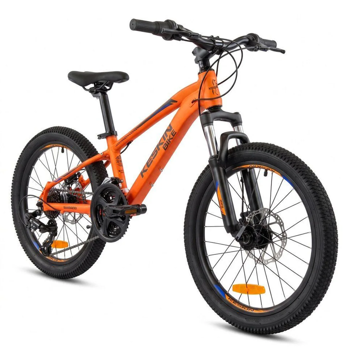 Keskin eBike MTB1 Kinderfahrrad, 20 Zoll – leichter Aluminium-Rahmen, 21-Gang-Schaltung, mechanische Scheibenbremsen