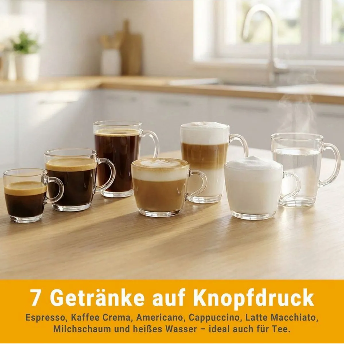 KKT KOLBE One Kaffeevollautomat, 7 Kaffeespezialitäten, Intuitive Touch-Bedienung, Automatische Reinigung 3