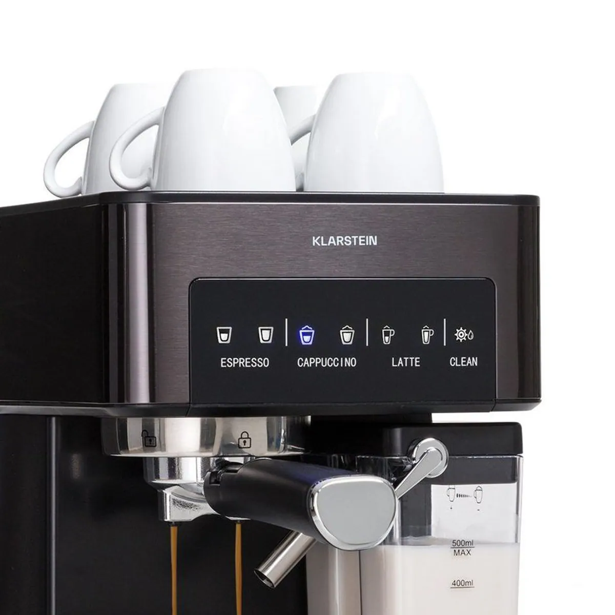 Klarstein Arabica Comfort, 20 bar Pumpendruck, 1,8 l Wassertank, Touch-Panel 2