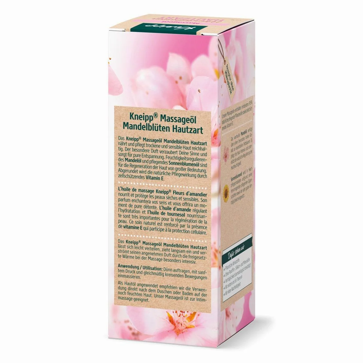 Kneipp Mandelblüte Körperöl, nährende Pflege, sanfte Massage 5