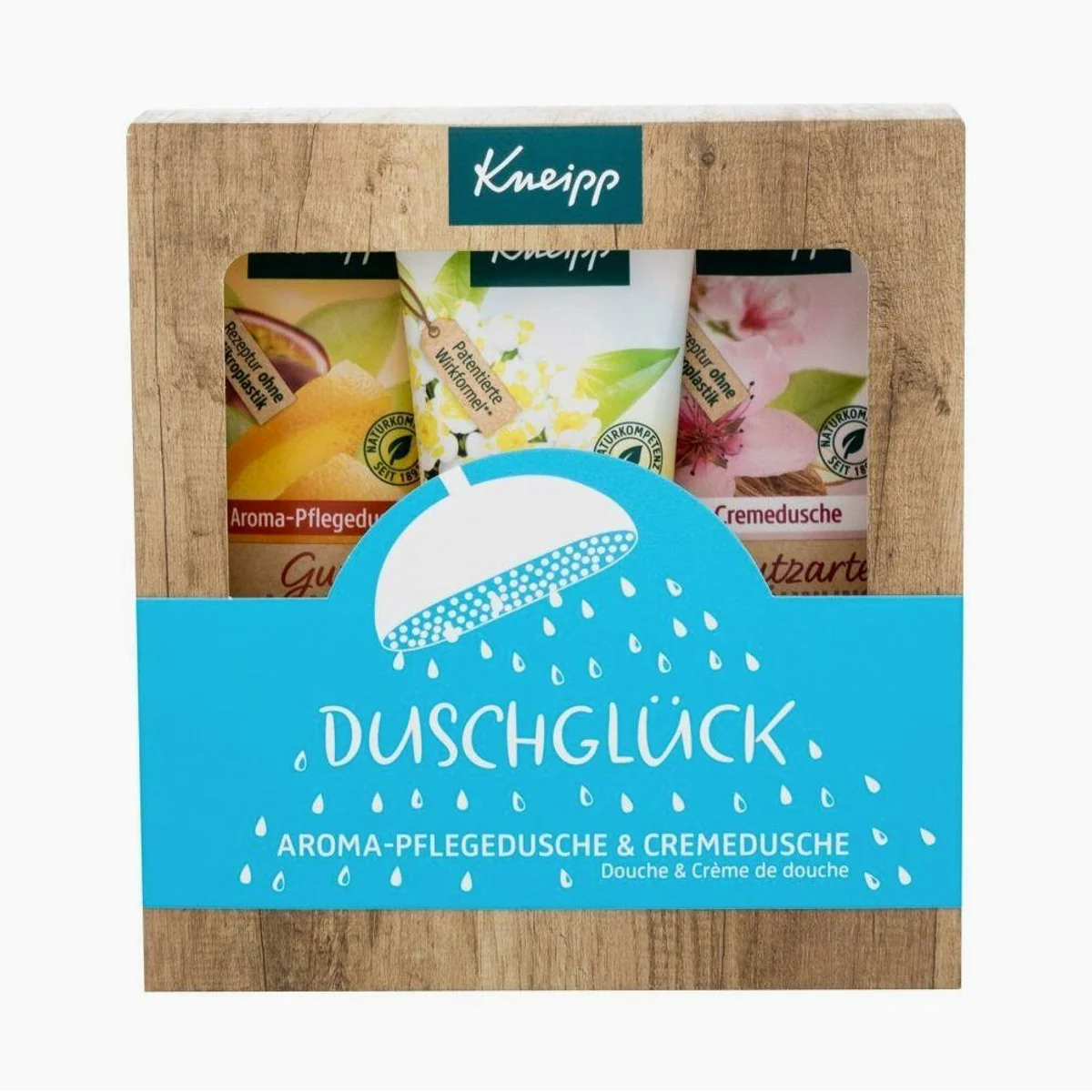 Kneipp Geschenkset Duschglück, 3-teilig, sanfte Pflege für die Haut
