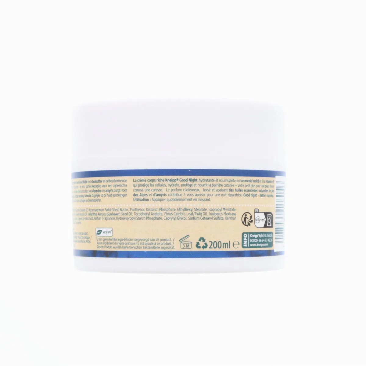 Kneipp Rich Caring Body Cream Good Night, intensive Feuchtigkeit, entspannender Duft 2
