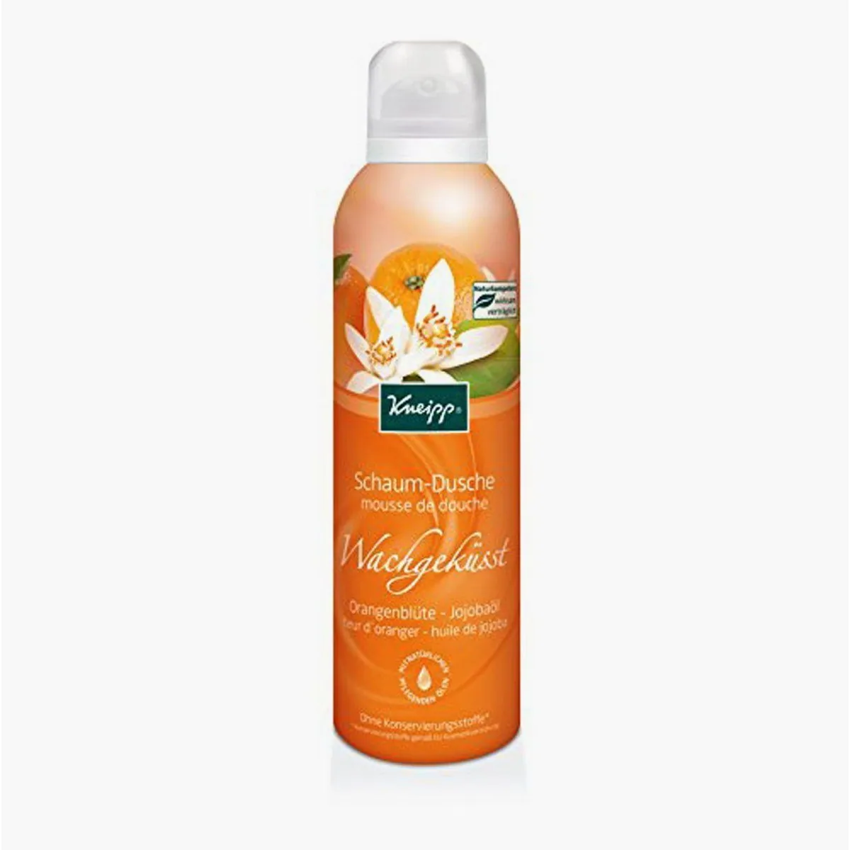 Kneipp Duschschaum, zarter Duft der Orangenblüte, pflegendes Jojobaöl