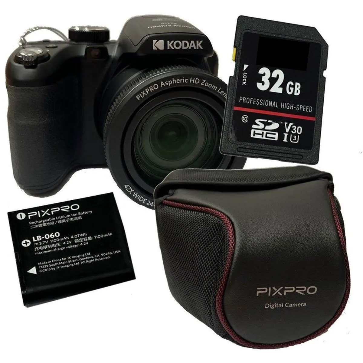 Kodak PixPro AZ426 Digitalkamera, 42-facher Zoom, 20 Megapixel, Full HD-Video