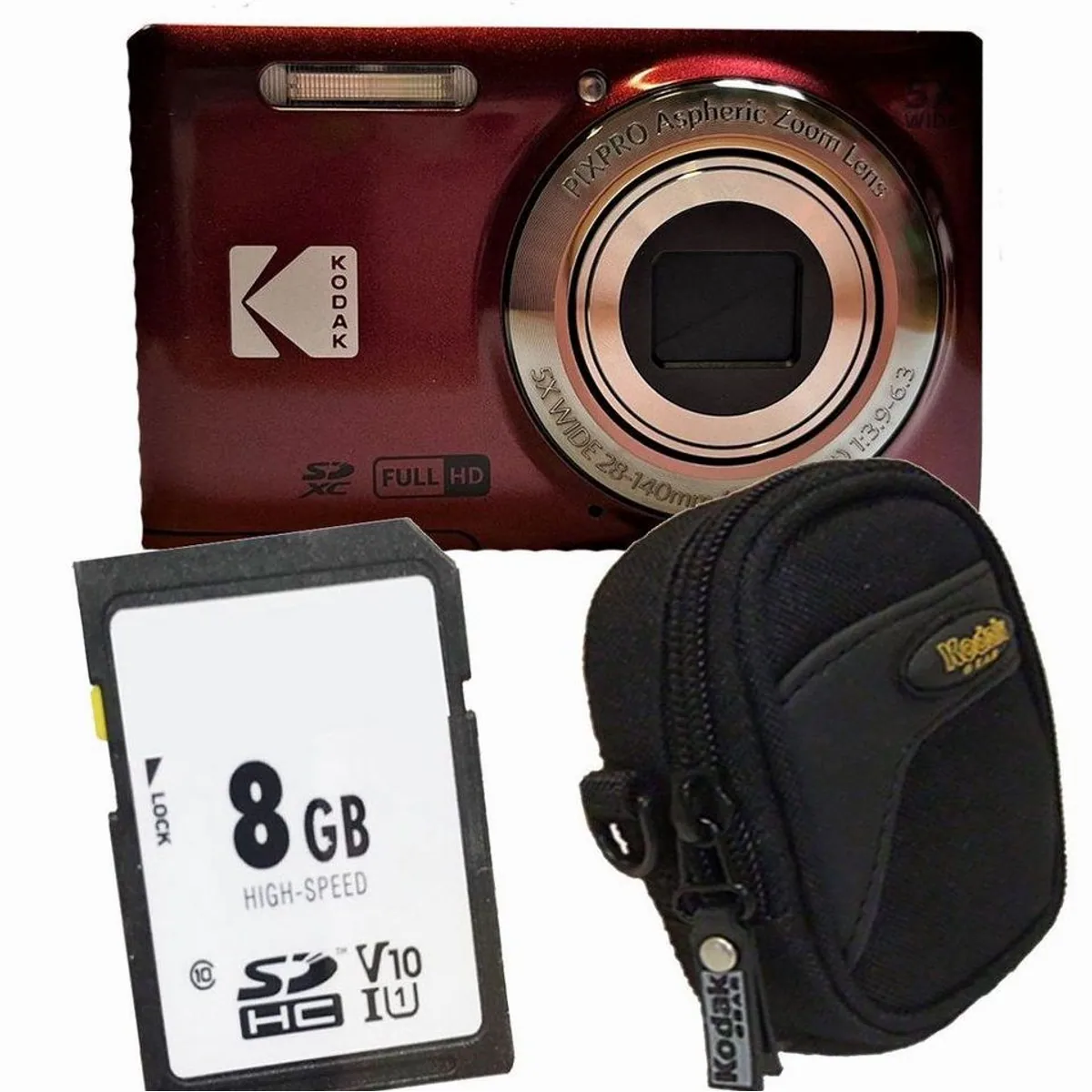Kodak FZ55 Digitalkamera, 16 MP, 5x optischer Zoom, 28mm Weitwinkel