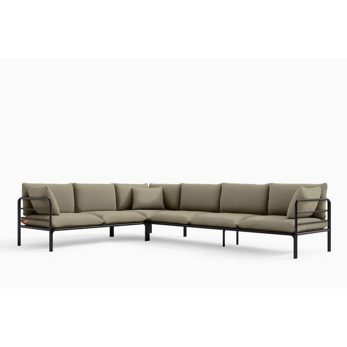 KONSIMO Loungesofa RAMBE Ecksofa, stilvolles Design, langlebige Materialien, witterungsbeständig 4