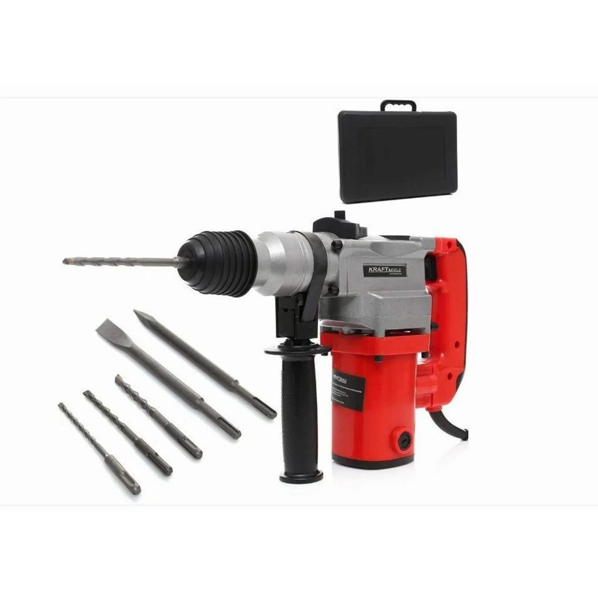 Kraft&Dele KD1691 Bohrhammer, 1600 W Leistung, 2150/min Schlaganzahl, umfassendes Zubehör