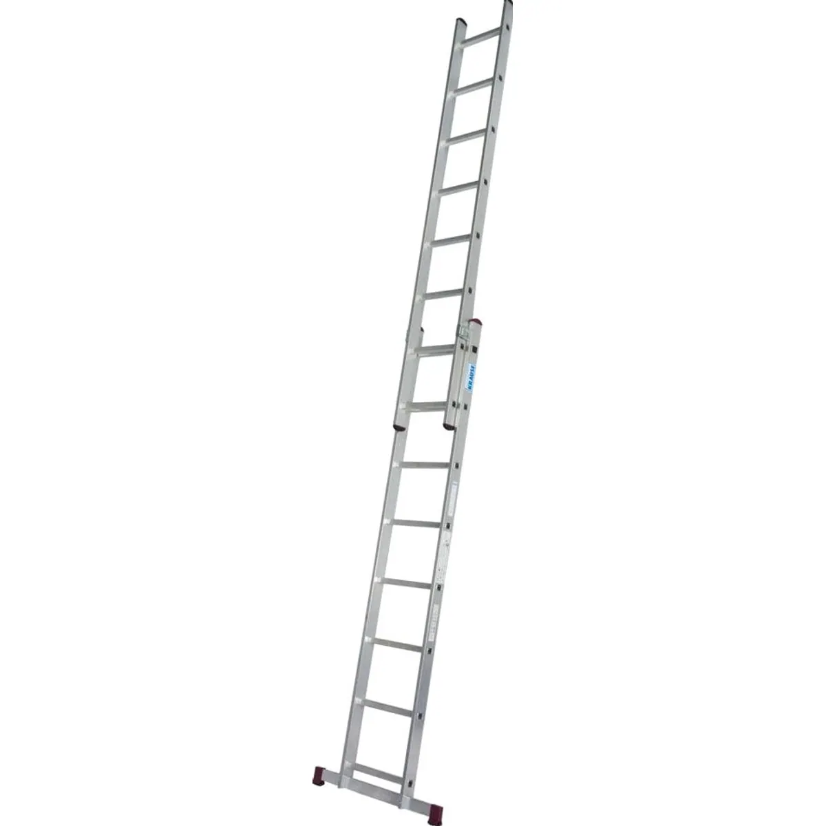 KRAUSE Schiebeleiter Corda, 2x8 Sprossen, rutschsicher, bis 4,85 m Arbeitshöhe, belastbar bis 150 kg