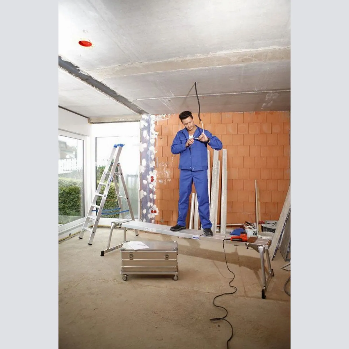 KRAUSE Teleskop-Bohle Teleboard, variabel bis 350 cm, belastbar bis 200 kg 5