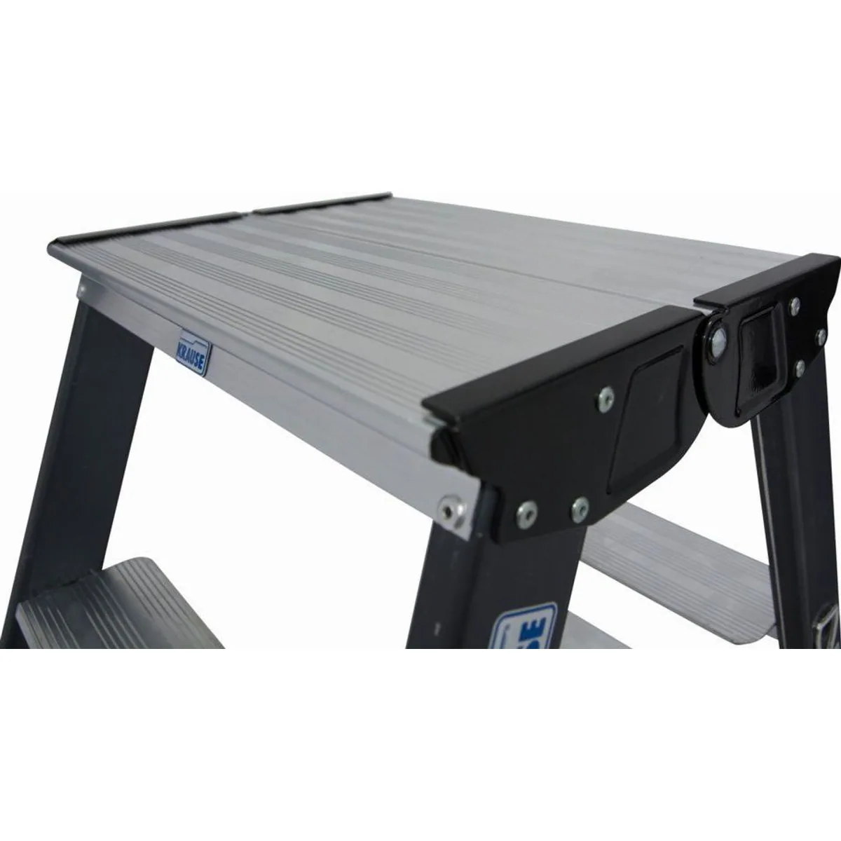 KRAUSE Doppelleiter SePro D, eloxiertes Aluminium, 2x3 Stufen, Arbeitshöhe 220 cm 4