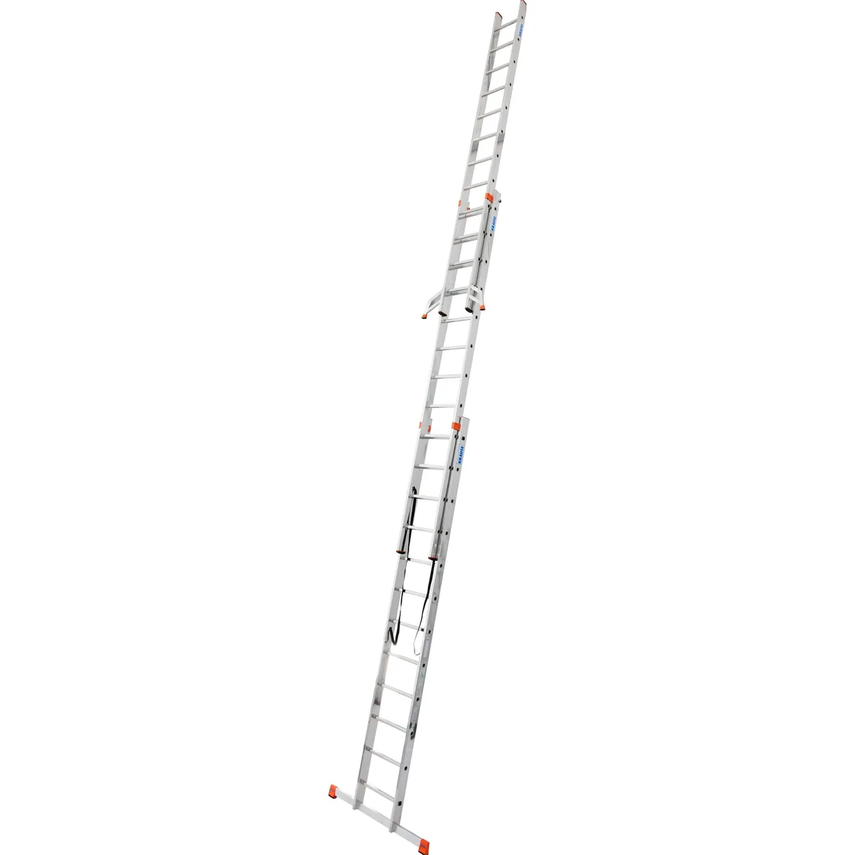 KRAUSE Tribilo Vielzweckleiter, flexible Einsatzmöglichkeiten, stabile Konstruktion, 3x12 Sprossen 3