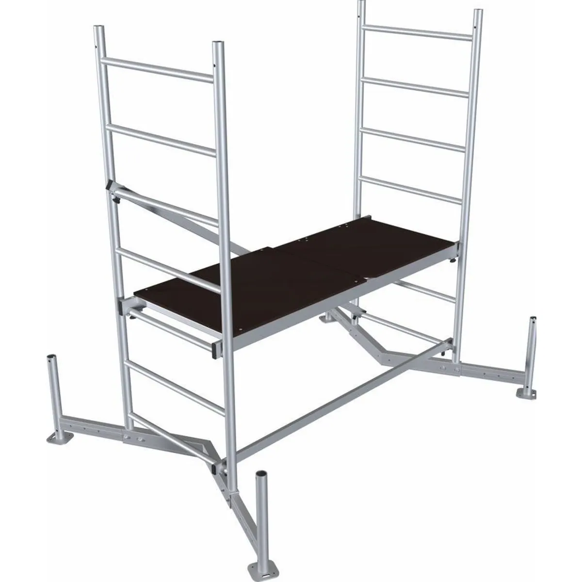 KRAUSE ClimTec Arbeitsgerüst, Aluminium-Grundgerüst, bis 3 m Arbeitshöhe, vielseitig einsetzbar
