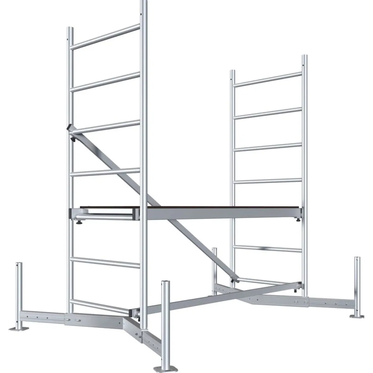 KRAUSE ClimTec Arbeitsgerüst, Aluminium-Grundgerüst, bis 3 m Arbeitshöhe, vielseitig einsetzbar 2
