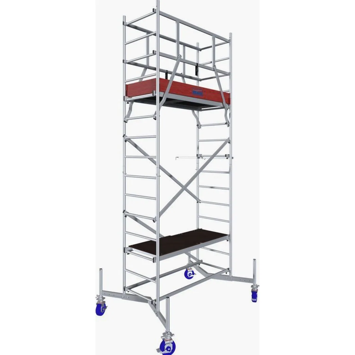 KRAUSE ClimTec System Arbeitsgerüst, 200 kg/m² Belastbarkeit, inklusive Aufstockung und Fahrrollensatz 2