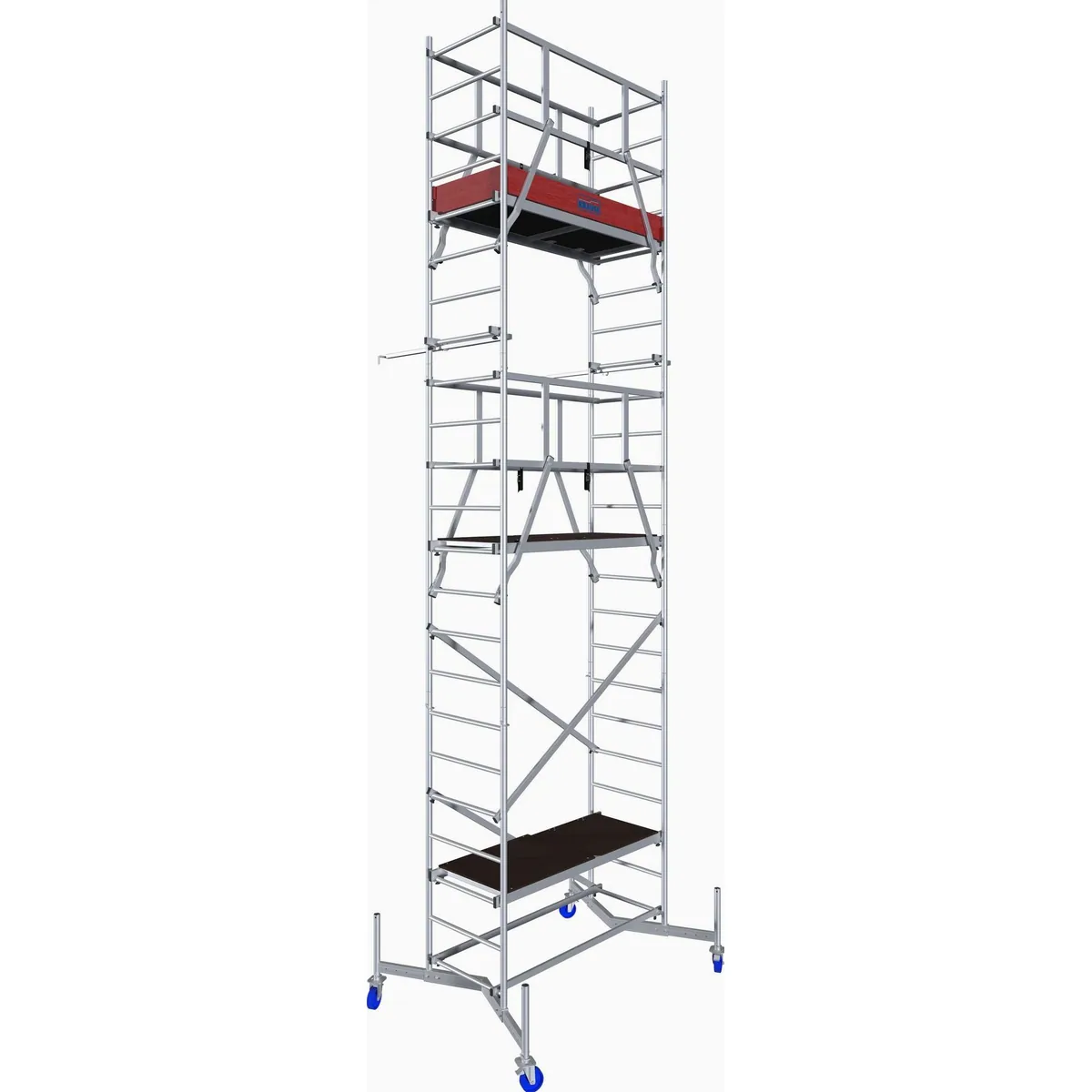 KRAUSE ClimTec Arbeitsgerüst, hohe Stabilität, durchdachtes GuardMatic-System, platzsparend faltbar 2