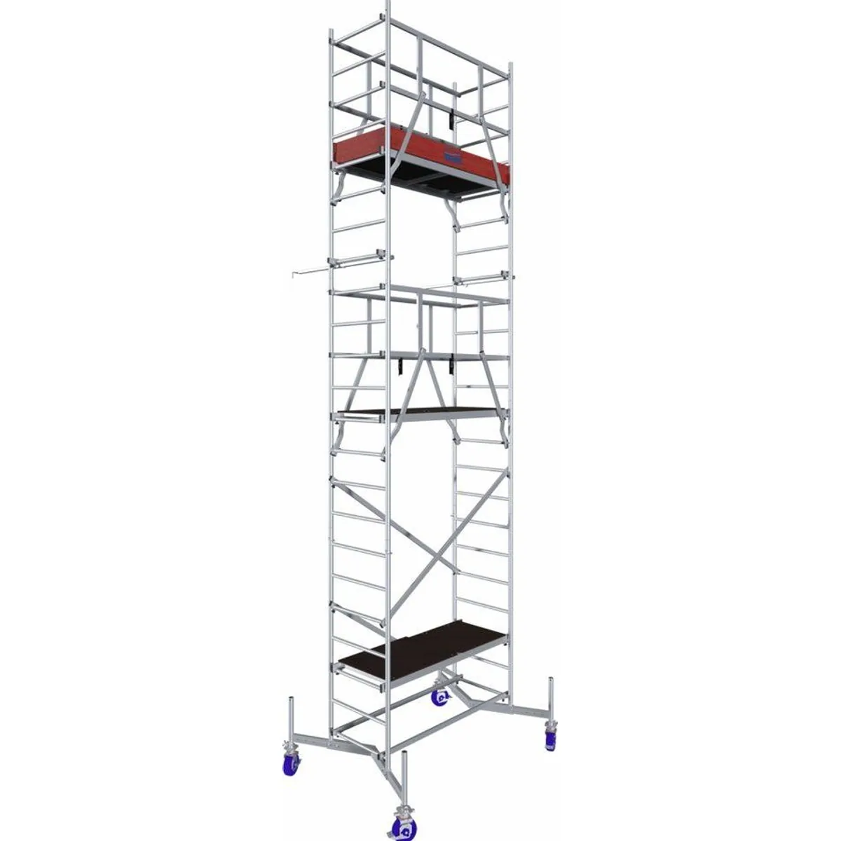 KRAUSE ClimTec Arbeitsgerüst, hohe Belastbarkeit, sicheres Geländersystem, platzsparend faltbar 2