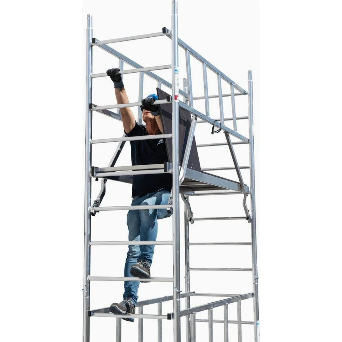 KRAUSE ProTec Fahrgerüst, Arbeitshöhe bis 12,30 Meter, hohe Stabilität 3