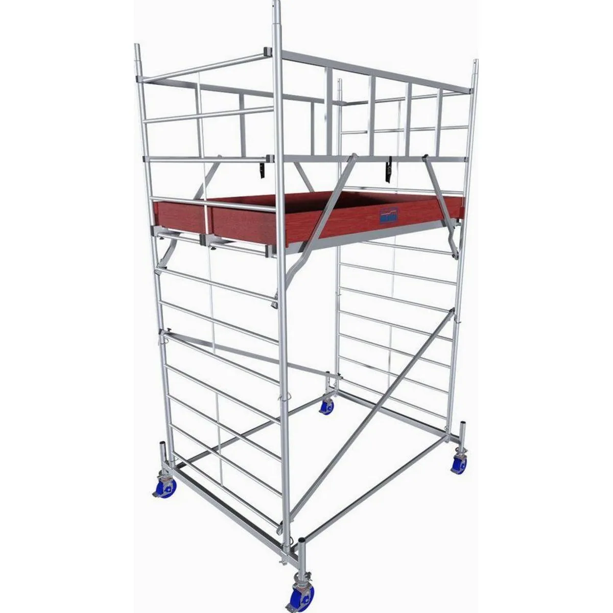 KRAUSE ProTec XXL Fahrgerüst, maximale Arbeitshöhe 12,30 m, belastbar bis 200 kg/m²