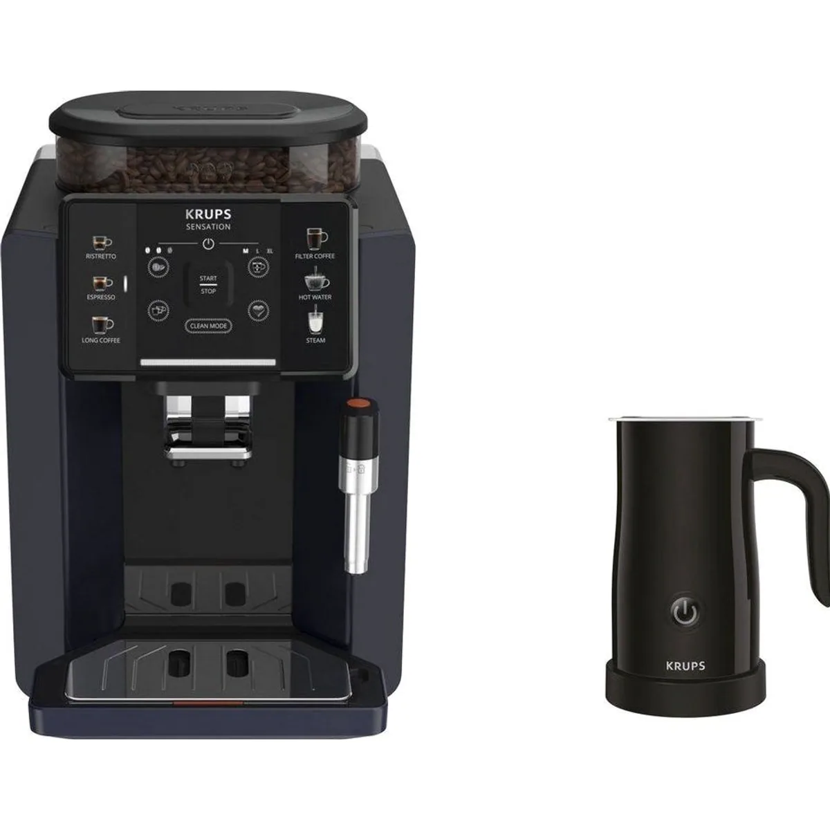 Krups EA910B.23 Kaffeevollautomat, moderne Filterkaffee-Funktion, inkl. Milchaufschäumer