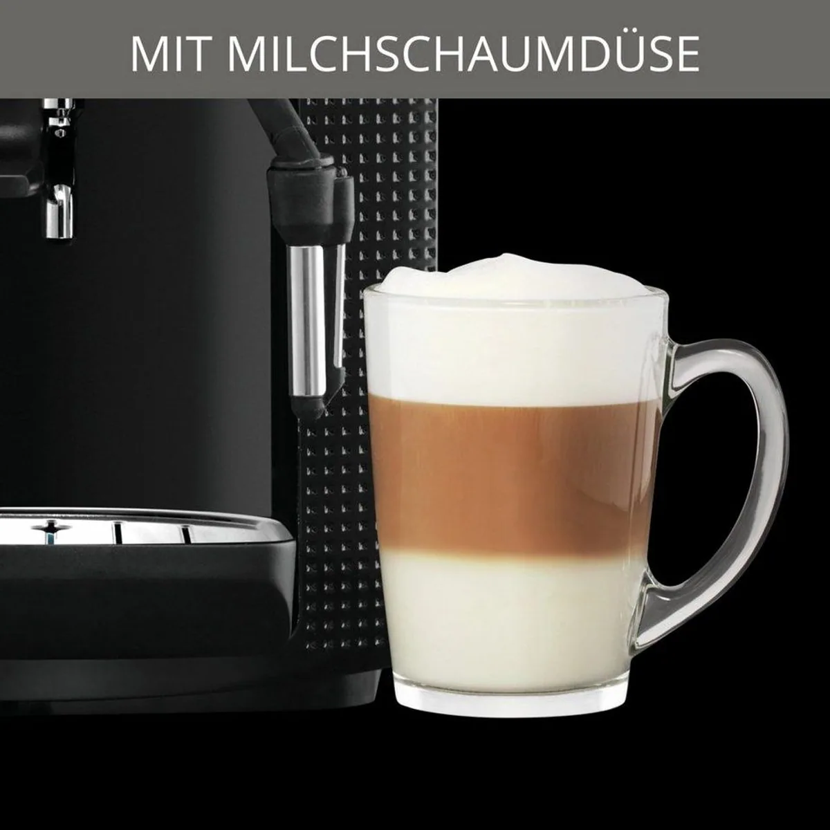 Krups Kaffeevollautomat EA8150, LCD-Display, Speichermodus, Dampfdüse 4