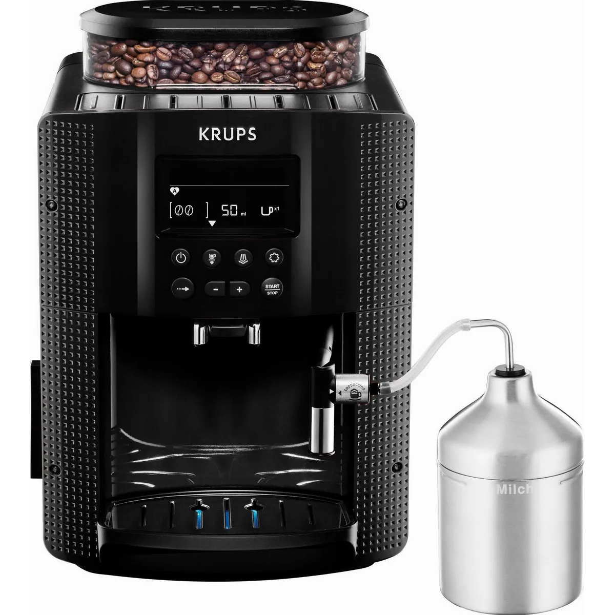 Krups EA8160 Kaffeevollautomat, 1,7 Liter Wassertank, intuitives LC-Display