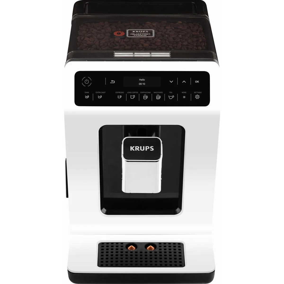 Krups Kaffeevollautomat EA8911 Evidence, Quattro Force System, intuitives OLED-Display 3
