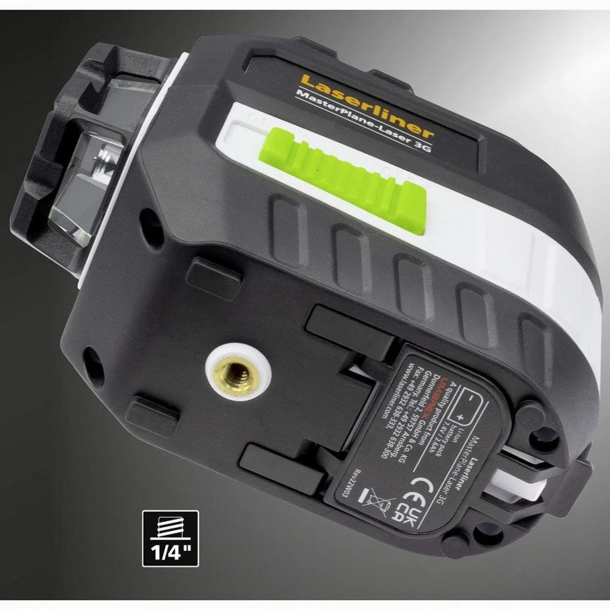 LASERLINER MasterPlane-Laser 3G Pro, 360° Laser, grünes Licht, lange Betriebszeit 5