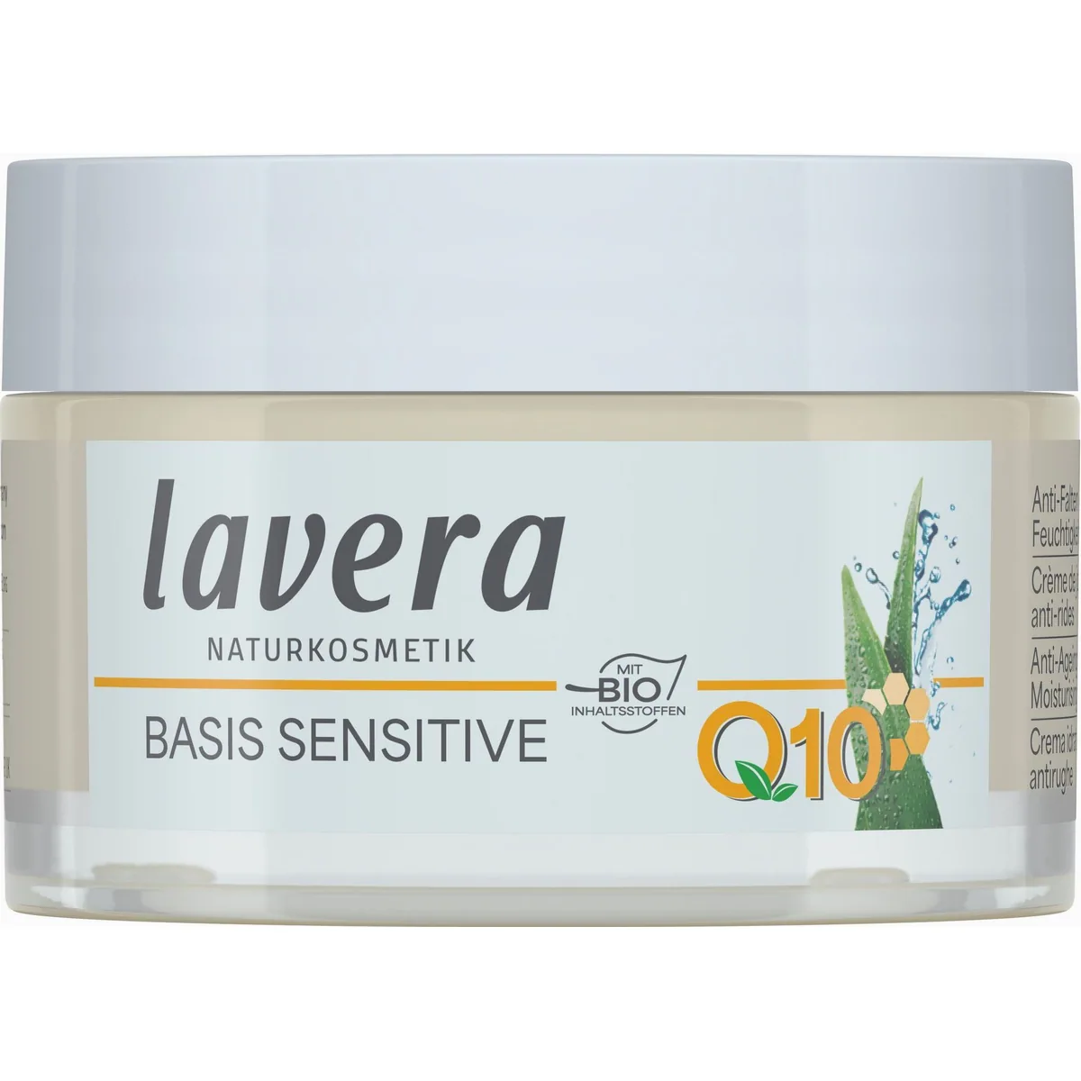 Lavera Gesichtspflege basis sensitive Anti-Falten Feuchtigkeitscreme Q10, hochwirksamer Schutz und intensive Hydration 3