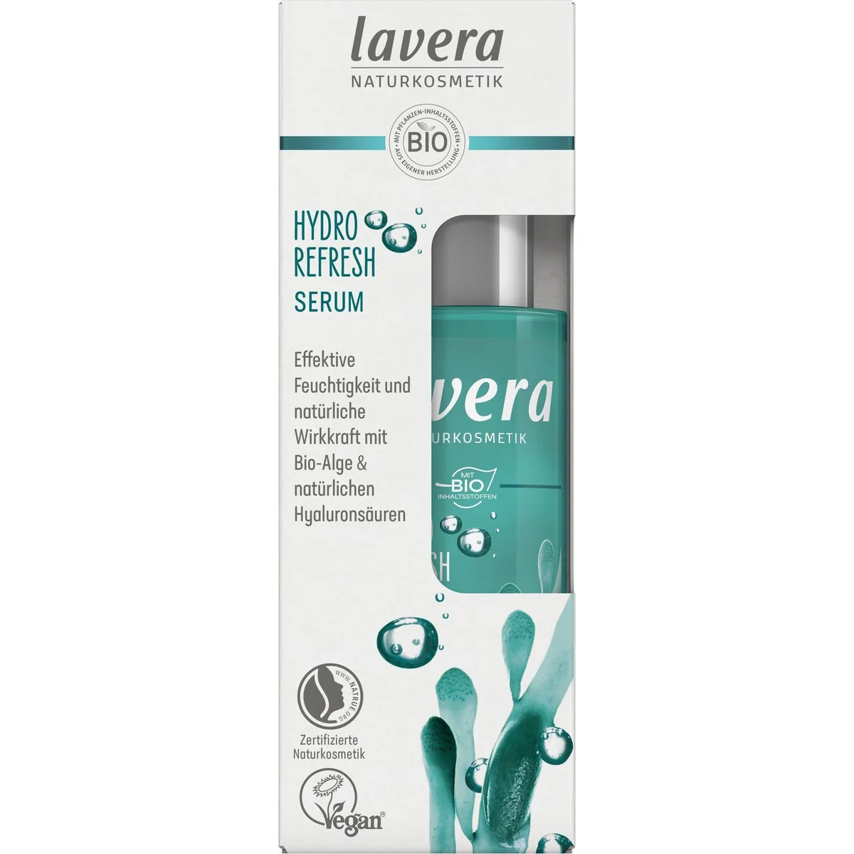 Lavera Hydro Refresh Serum, intensive Feuchtigkeitsversorgung, dermatologisch getestet