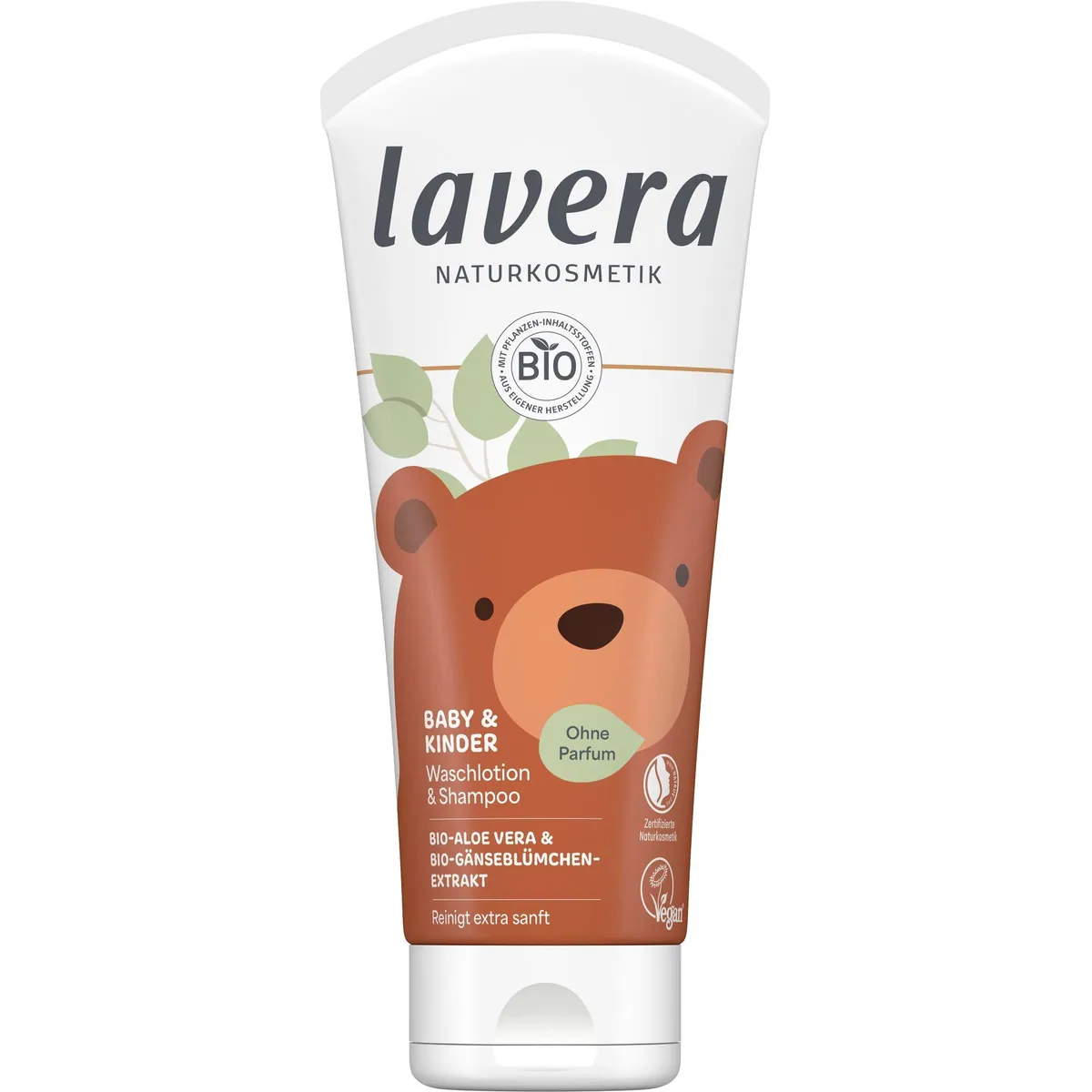 Lavera Baby & Kinder Waschlotion & Shampoo, sanfte Reinigung, pH-hautneutral, mit Bio-Aloe Vera