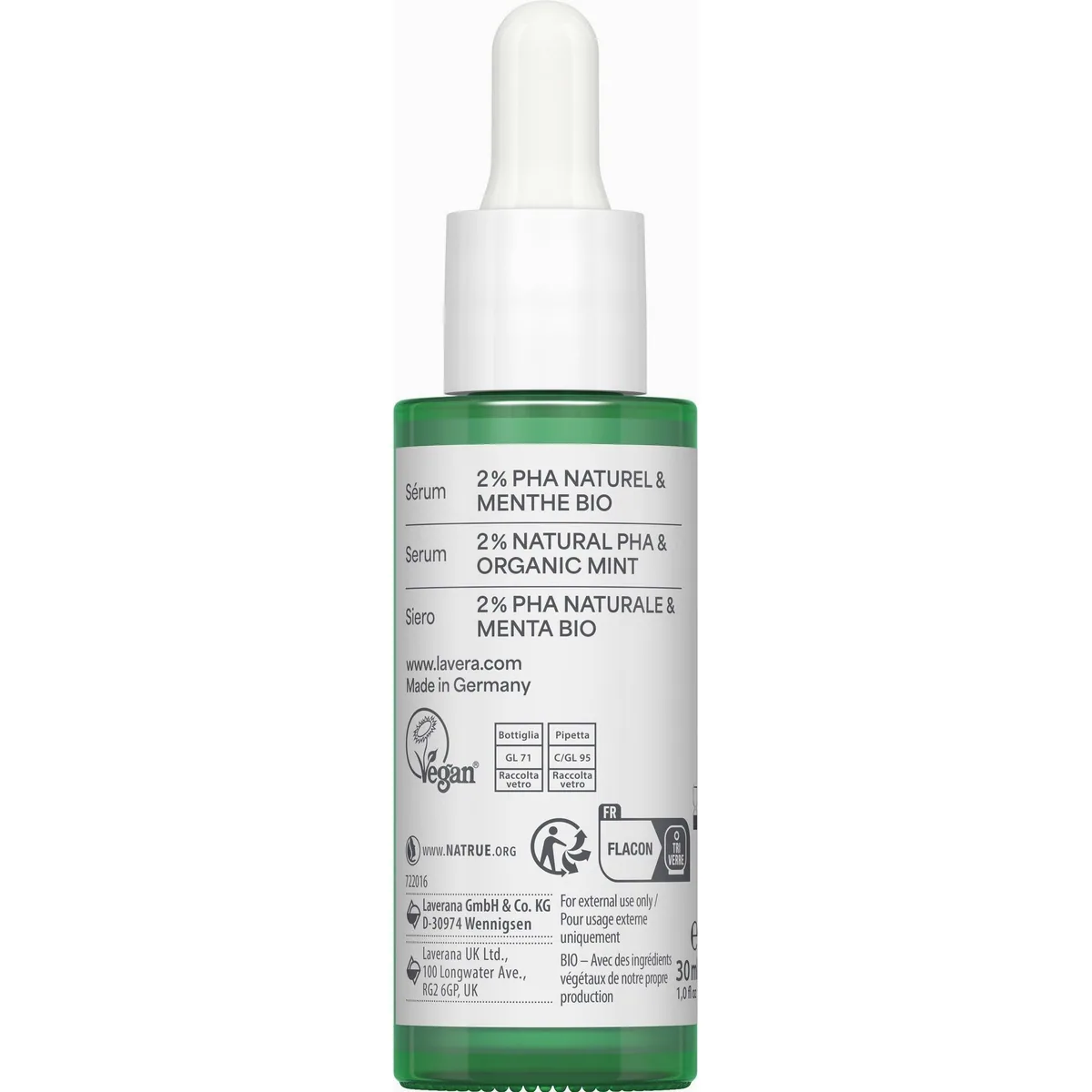 Lavera Pure Beauty Serum, natürliches PHA, Bio-Minze, feuchtigkeitsspendend 4