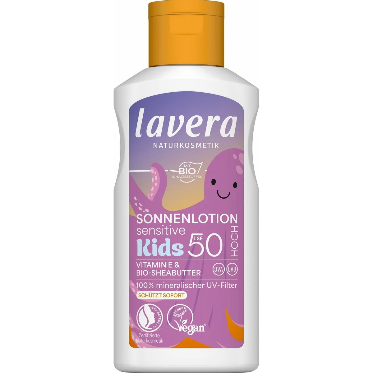 Lavera Sonnenlotion Sensitiv Kids LSF 50, 100% mineralischer UV-Schutz
